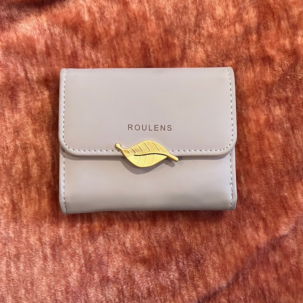 Roulens faux leather purple wallet
